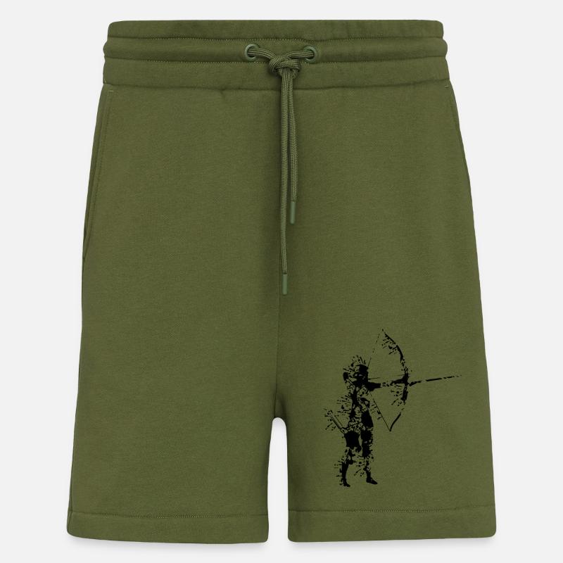 Bogenschießen cool - Shorts - made by SPREAD - MOSS GREEN