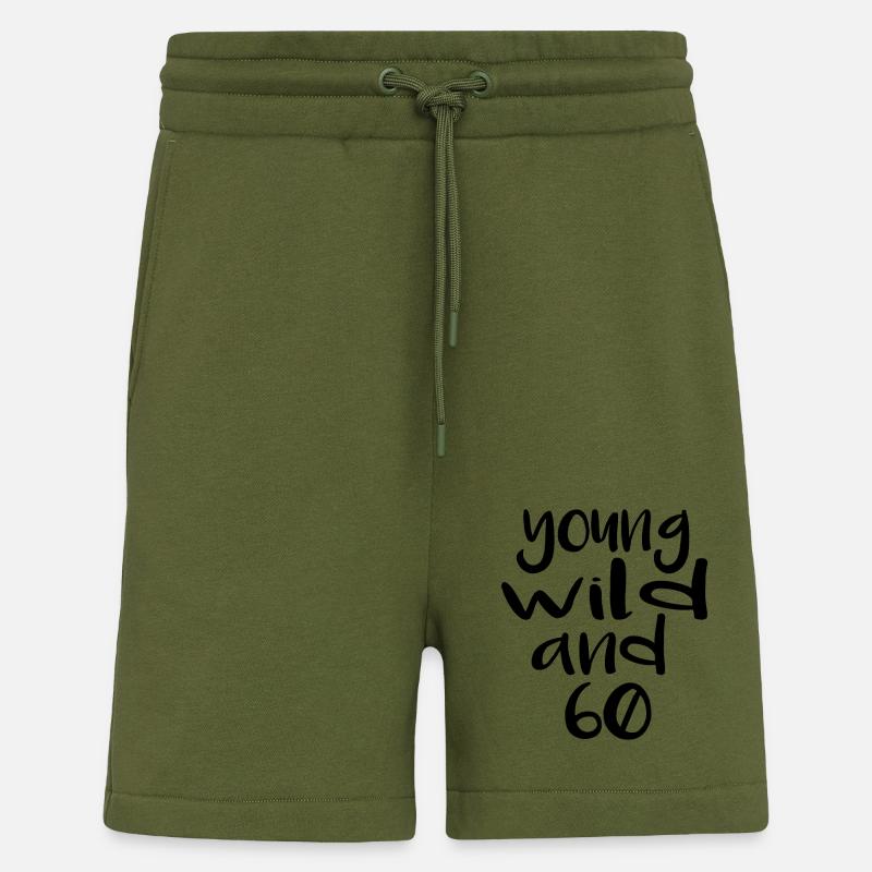 wild and 60 - Short bio décontracté fabriqué en UE - MOSS GREEN