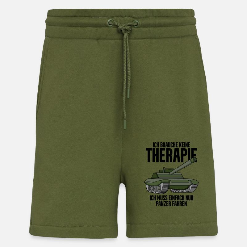 Panzer Militär Geschenk - Shorts - made by SPREAD - MOSS GREEN