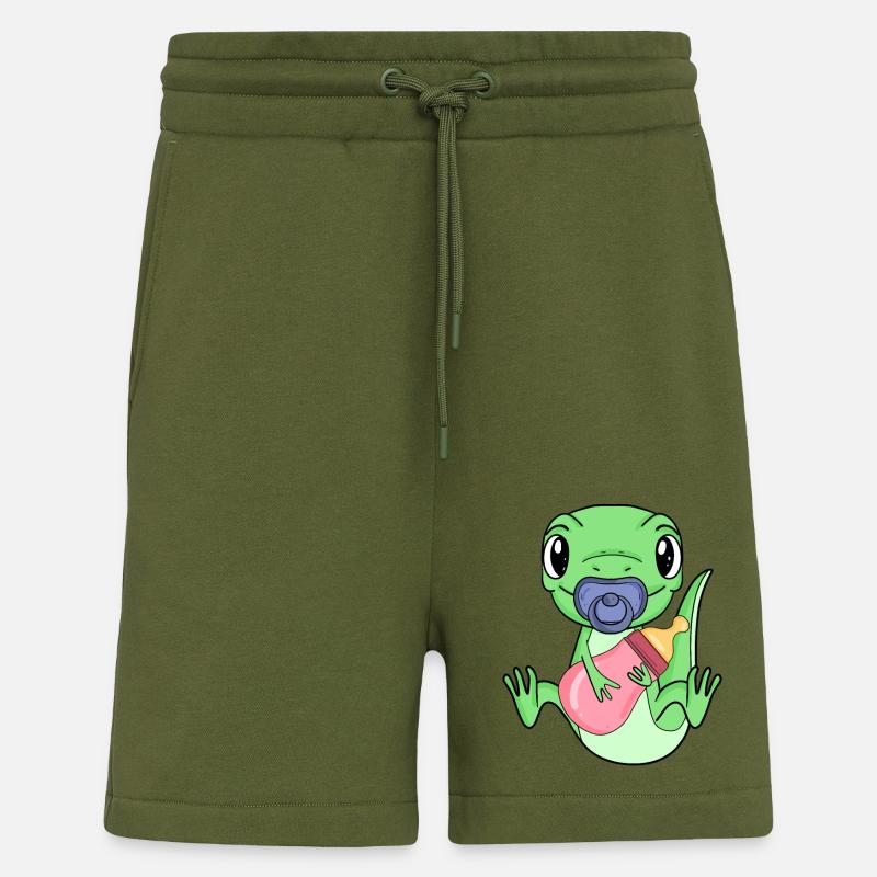 Baby Eidechse - Shorts - made by SPREAD - MOSS GREEN
