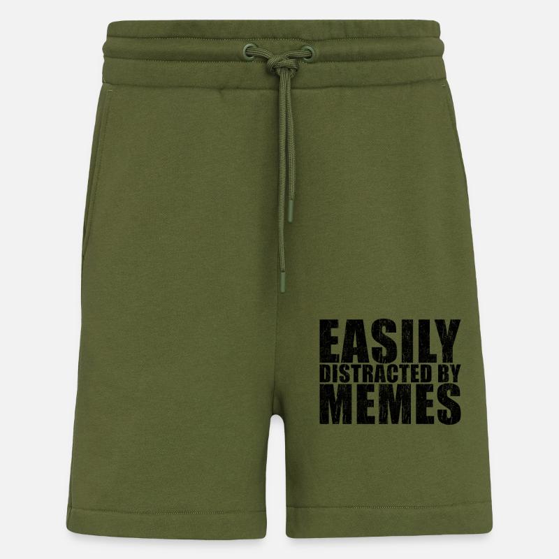 Meme lustiger Spruch - Shorts - made by SPREAD - MOSS GREEN