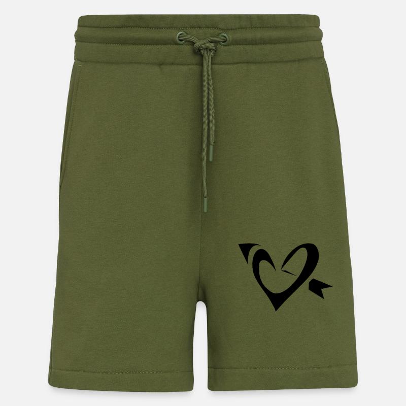 Herz Pfeil - Shorts - made by SPREAD - MOSS GREEN