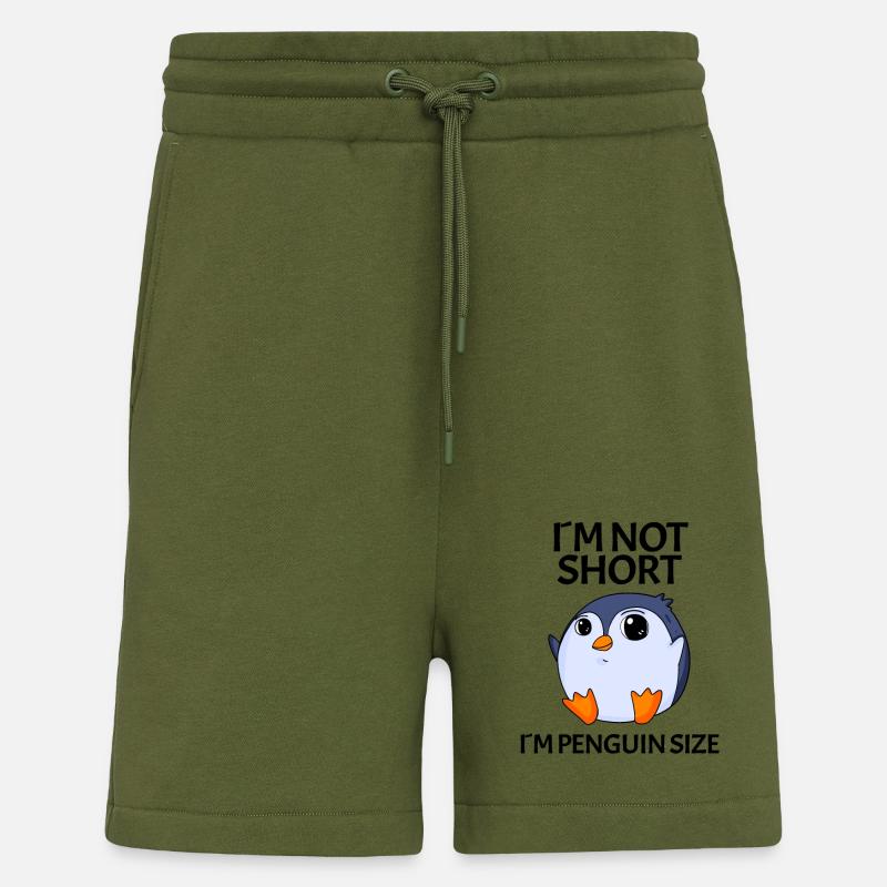 Kleinwüchsig lustiger Spruch - Shorts - made by SPREAD - MOSS GREEN