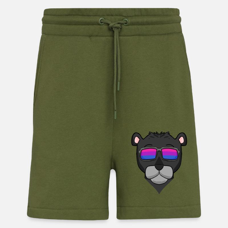 Bisexuell Schwarzer Panther Geschenk - Shorts - made by SPREAD - MOSS GREEN
