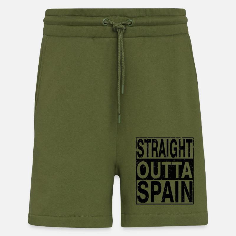 Spanien Straight outta Spanien - Shorts - made by SPREAD - MOSS GREEN