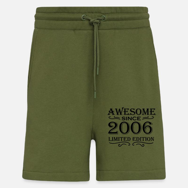 2006 - Millésime - Short bio décontracté fabriqué en UE - MOSS GREEN