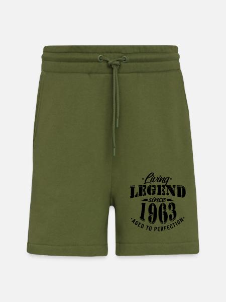 Living legend since 1963 Sayings - Shorts - made by SPREAD - MOSS GREEN