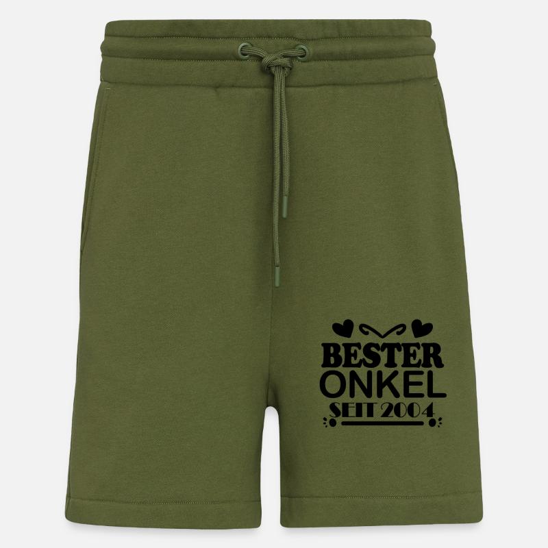 Bester Onkel seit 2004 - Shorts - made by SPREAD - MOSS GREEN