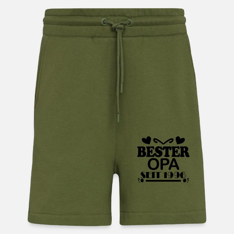 Bester Opa seit 1996 - Shorts - made by SPREAD - MOSS GREEN