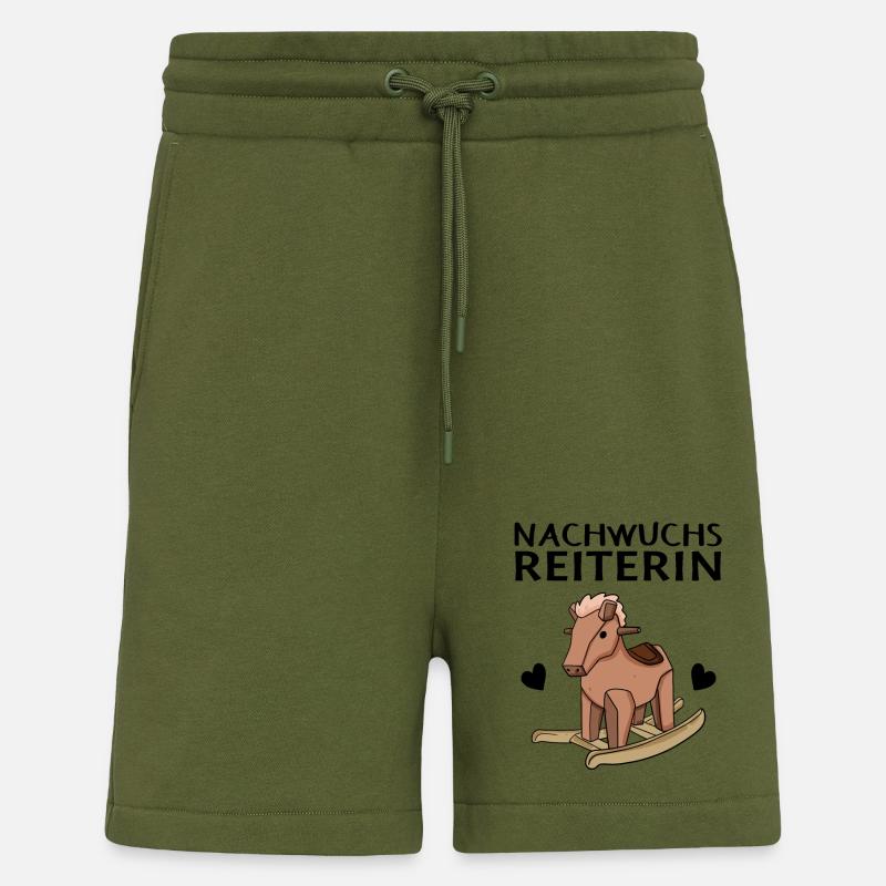 Reiterin Nachwuchs Pferd - Shorts - made by SPREAD - MOSS GREEN