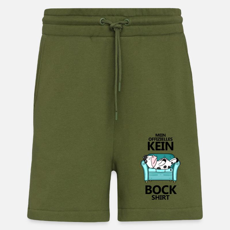 Statement Keine Lust - Shorts - made by SPREAD - MOSS GREEN