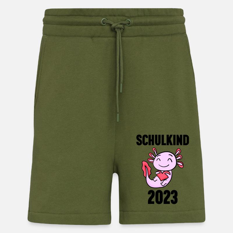 Schuldkind Einschulung 2023 - Shorts - made by SPREAD - MOSS GREEN