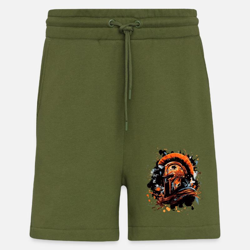 Spartan Sparta Helmet Gladiator - Shorts - made by SPREAD - MOSS GREEN