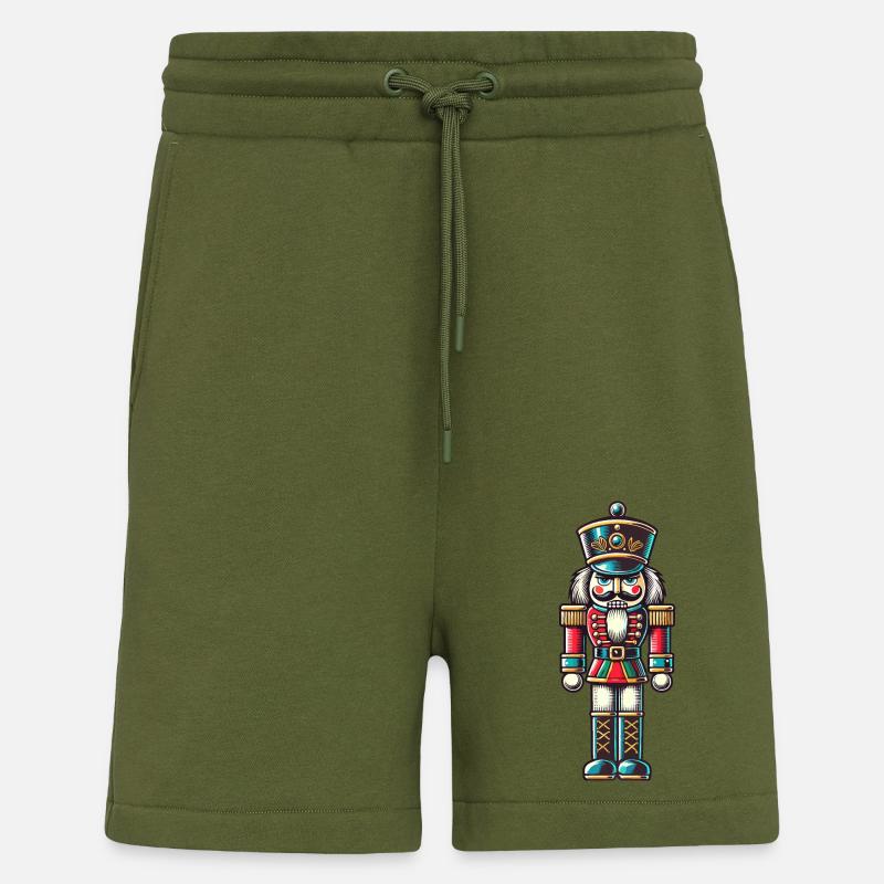 Traditional Nutcracker Christmas Magic - Shorts - made by SPREAD - MOSS GREEN