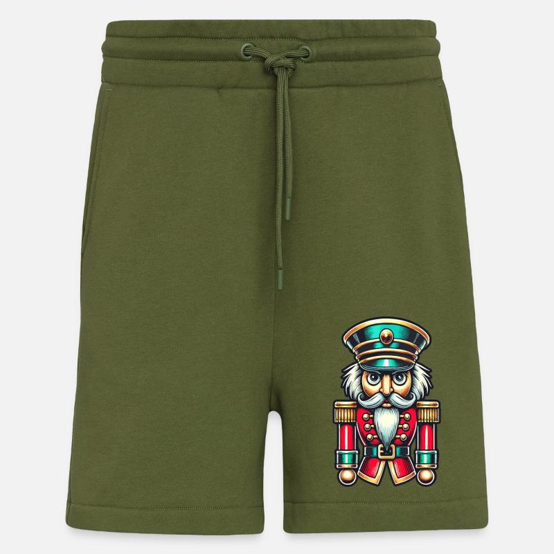 Christmas Nutcracker Stylish Classic - Shorts - made by SPREAD - MOSS GREEN