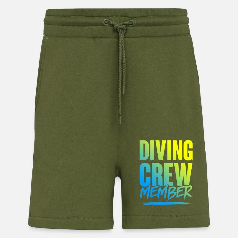 Équipage de plongée - Short bio décontracté fabriqué en UE - MOSS GREEN