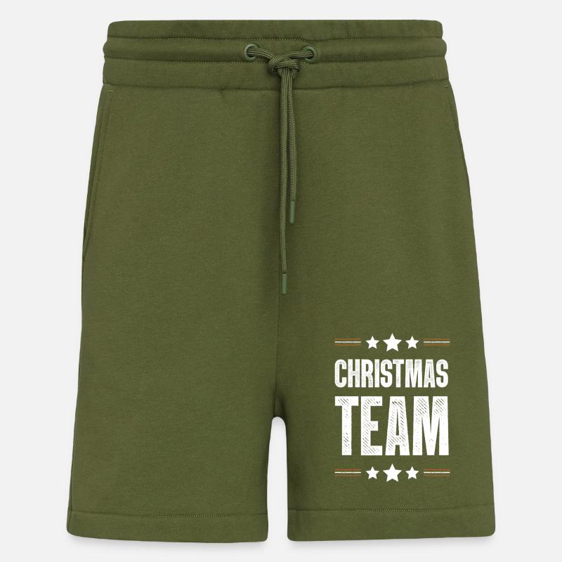 L’équipe de Noël - Short bio décontracté fabriqué en UE - MOSS GREEN