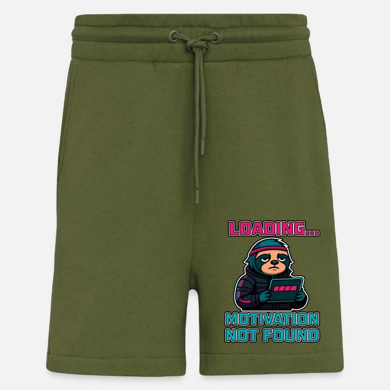 Loading... Motivation Not Found - Shorts - made by SPREAD - MOSS GREEN