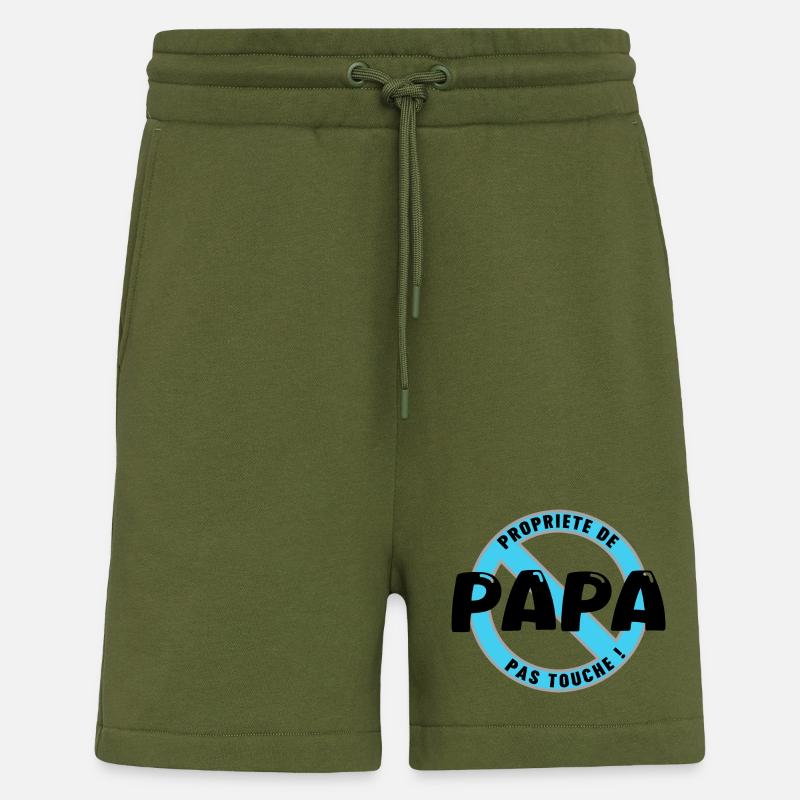 Papas Eigentum, Schwarz - Shorts - made by SPREAD - MOSS GREEN