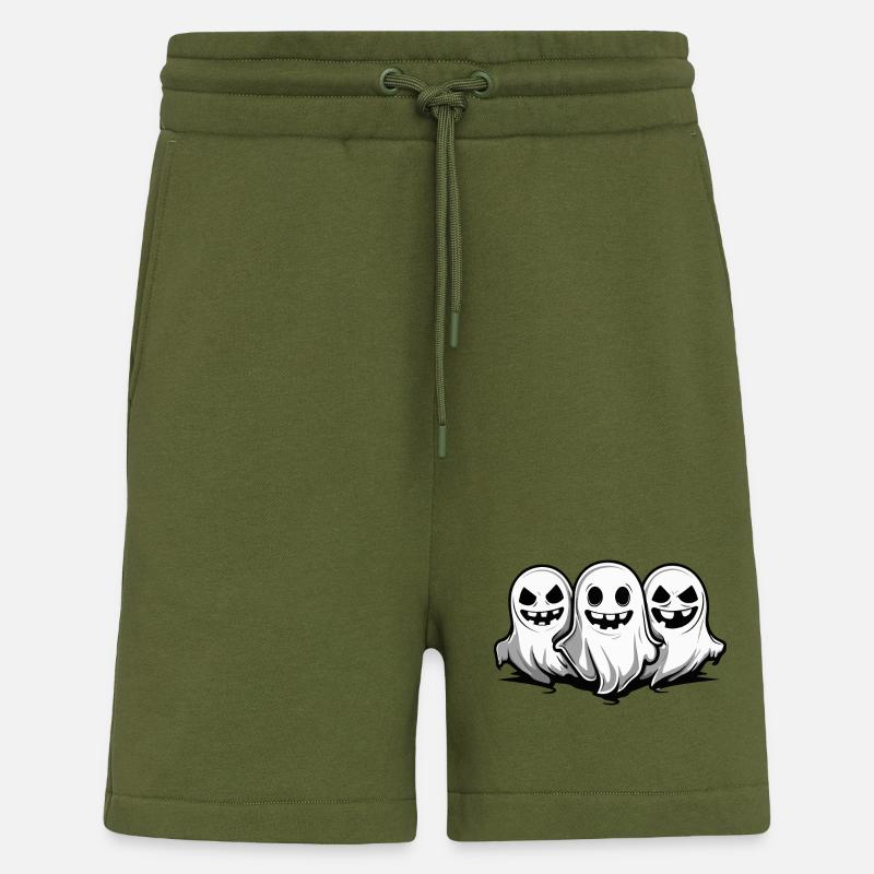 Ghosts Halloween Ghost - Shorts - made by SPREAD - MOSS GREEN