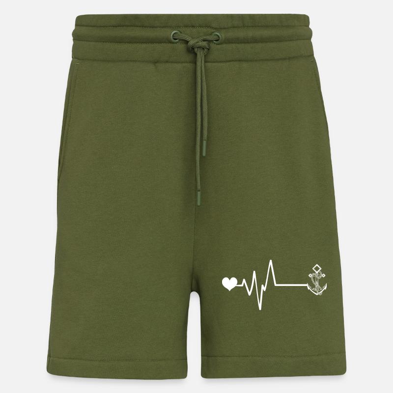 Port d’ancrage Puls Heru - Short bio décontracté fabriqué en UE - MOSS GREEN