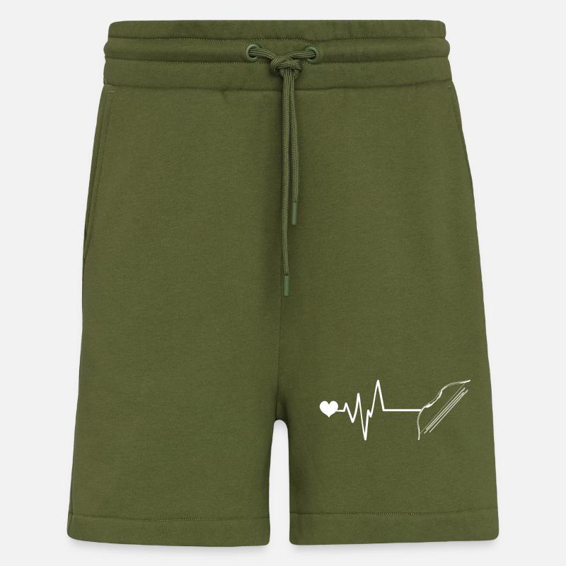 Pfeil und Bogen Puls Herzschlag - Shorts - made by SPREAD - MOSS GREEN