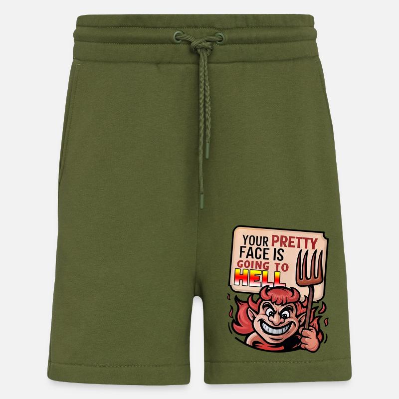 Teuflischer Charme - Shorts - made by SPREAD - MOSS GREEN