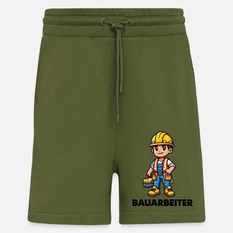 Construction worker - Shorts - made by SPREAD - MOSS GREEN