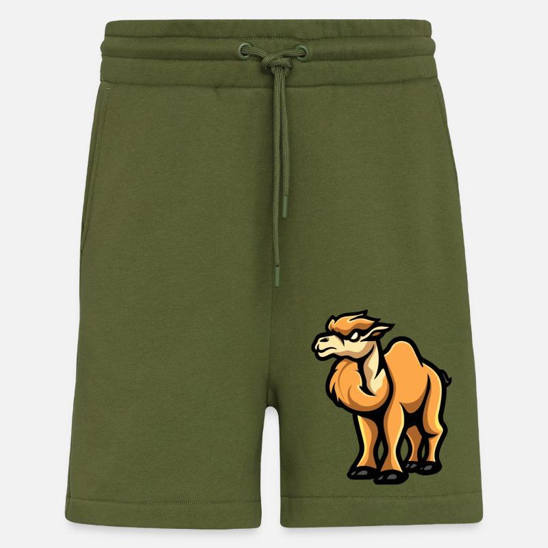 Camel Comic - Shorts - made by SPREAD - MOSS GREEN