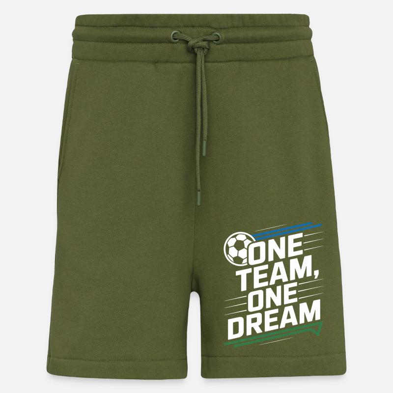 ONE TEAM ONE DREAM - Shorts - made by SPREAD - MOSS GREEN