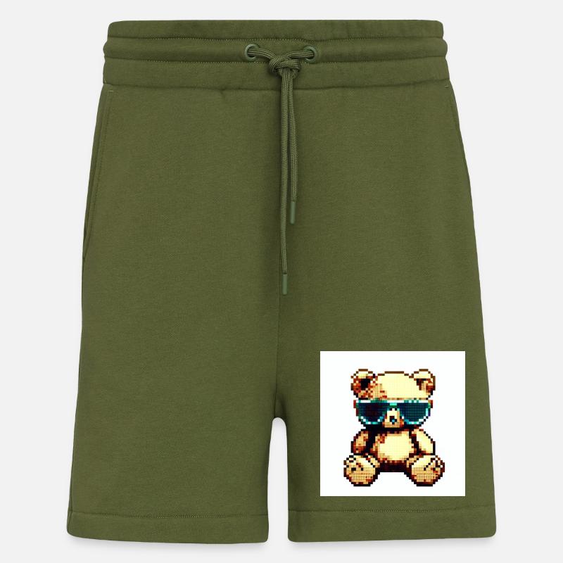 Pixelteddy - Shorts - made by SPREAD - MOSS GREEN