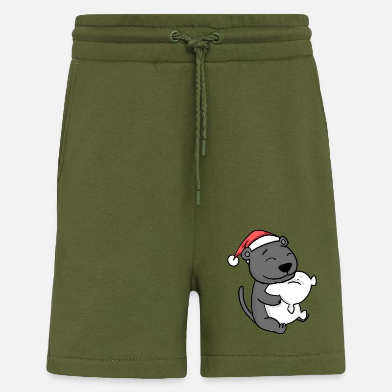 Mignon Fatigué Noël - Short bio décontracté fabriqué en UE - MOSS GREEN