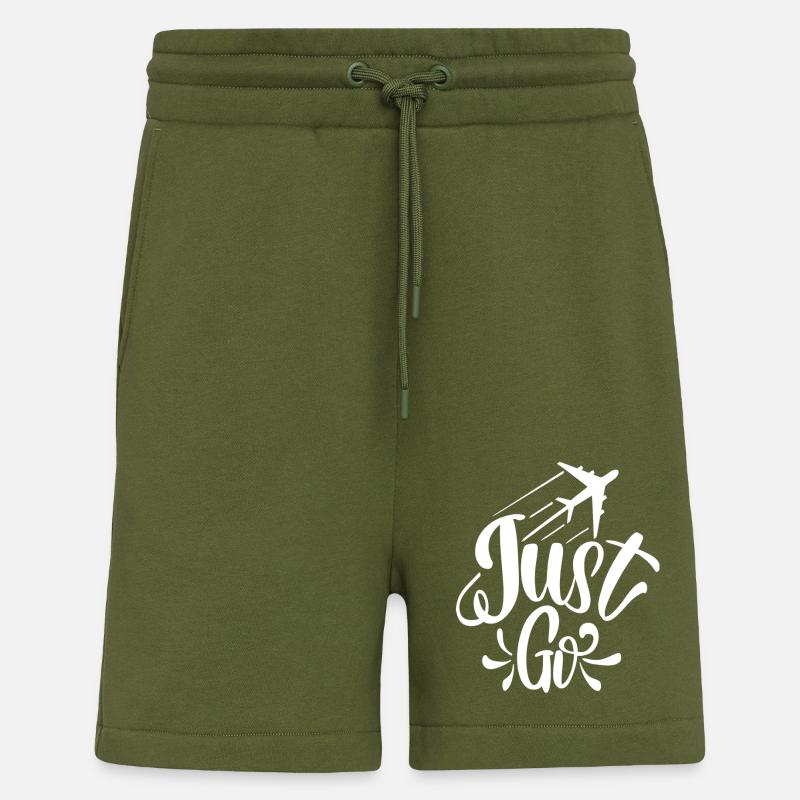 Allez-y, tout simplement - Short bio décontracté fabriqué en UE - MOSS GREEN