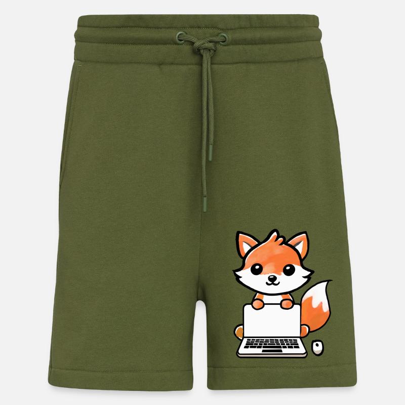 Tech Fox - Shorts - made by SPREAD - MOSS GREEN
