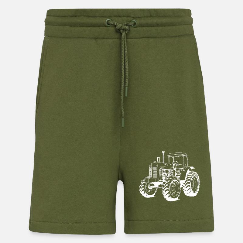 Tractor icon - Shorts - made by SPREAD - MOSS GREEN