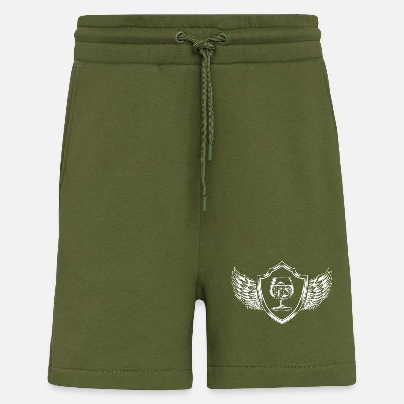 Whiskey Wappen - Shorts - made by SPREAD - MOSS GREEN