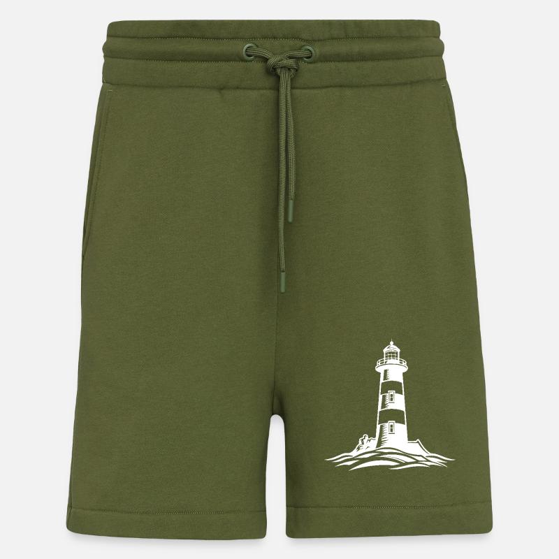 Leuchtturm Symbol - Shorts - made by SPREAD - MOSS GREEN