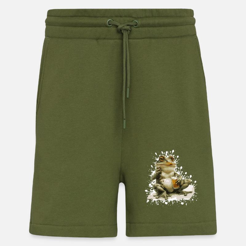 Frosch Bier Lustig - Shorts - made by SPREAD - MOSS GREEN