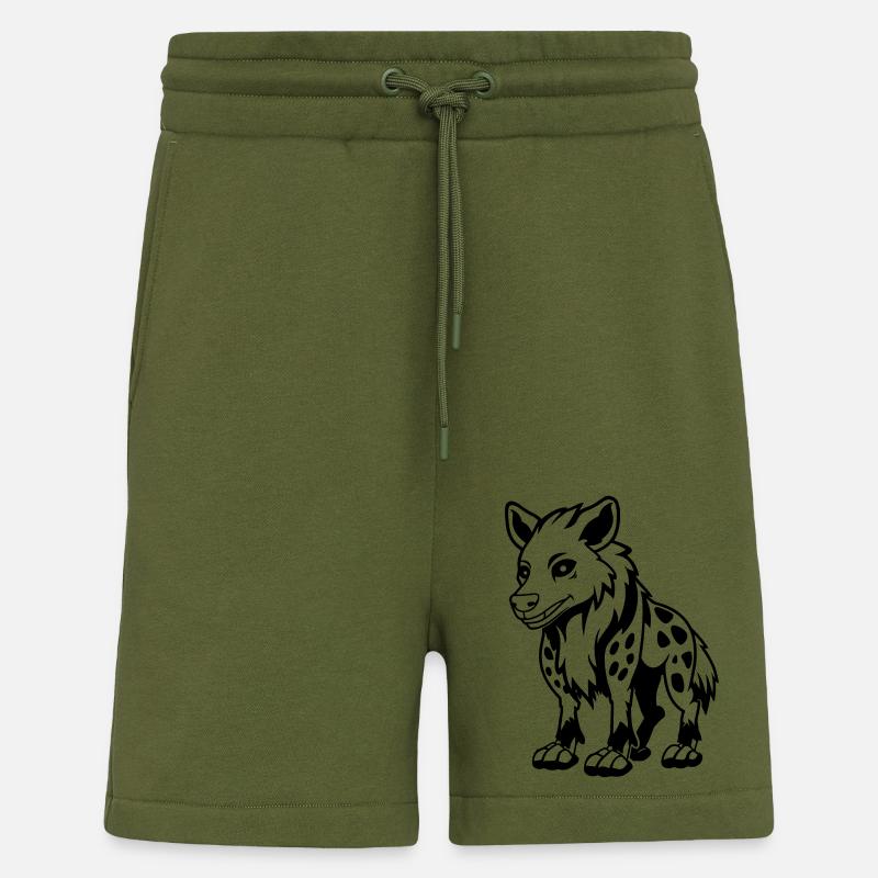 kojote comic - Shorts - made by SPREAD - MOSS GREEN