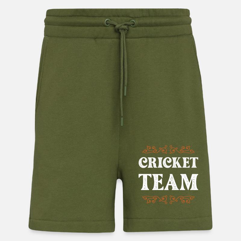 Équipe de cricket - Short bio décontracté fabriqué en UE - MOSS GREEN