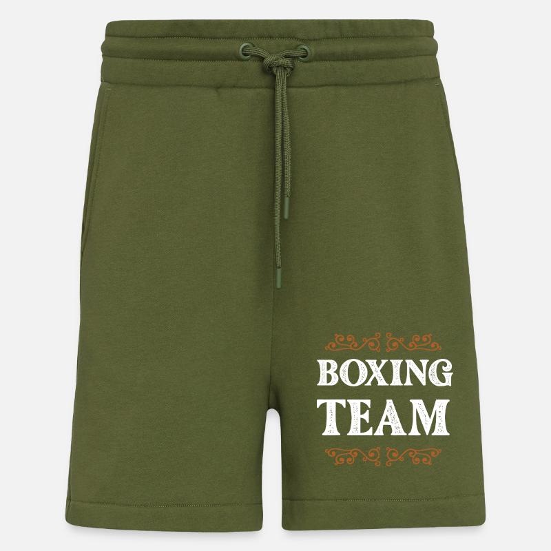 Équipe de boxe - Short bio décontracté fabriqué en UE - MOSS GREEN