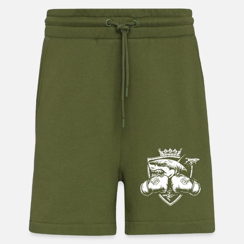 Requin boxeur - Short bio décontracté fabriqué en UE - MOSS GREEN