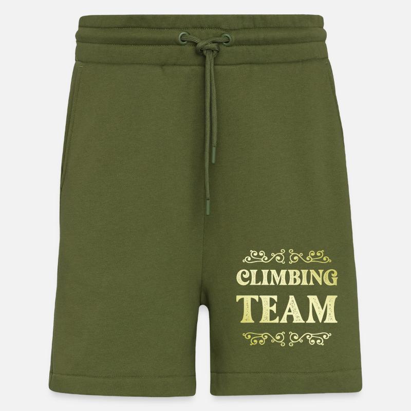 Équipe d’escalade - Short bio décontracté fabriqué en UE - MOSS GREEN