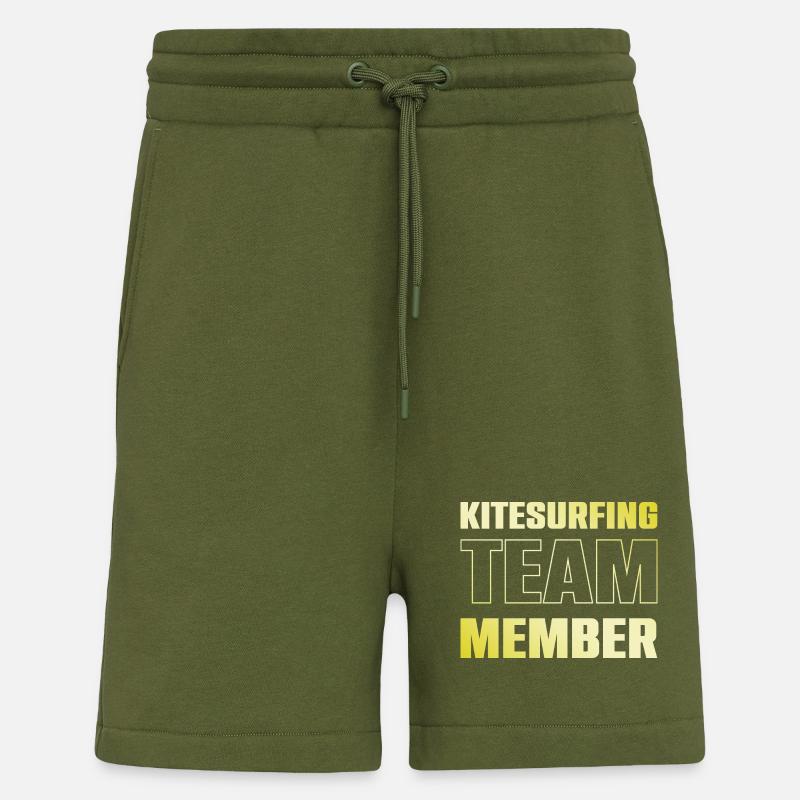 Équipe de kitesurf - Short bio décontracté fabriqué en UE - MOSS GREEN