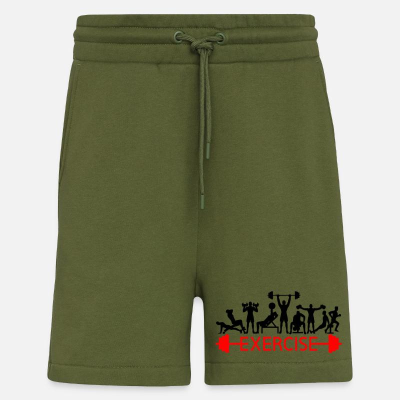 Exercise - Shorts - made by SPREAD - MOSS GREEN