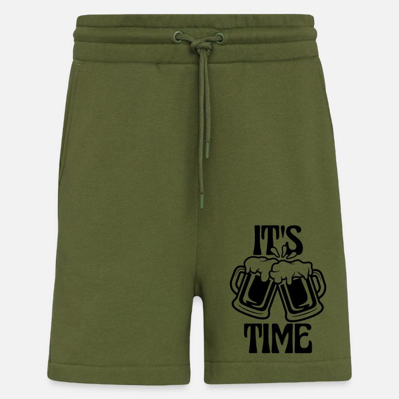C’est de la bière - Short bio décontracté fabriqué en UE - MOSS GREEN