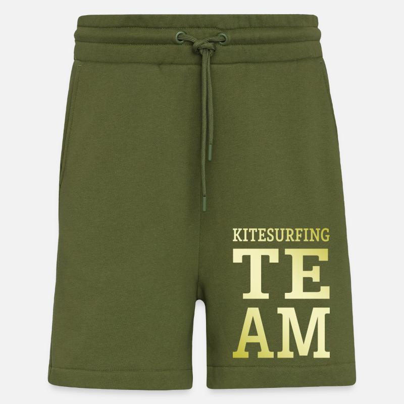 Équipe de kitesurf - Short bio décontracté fabriqué en UE - MOSS GREEN