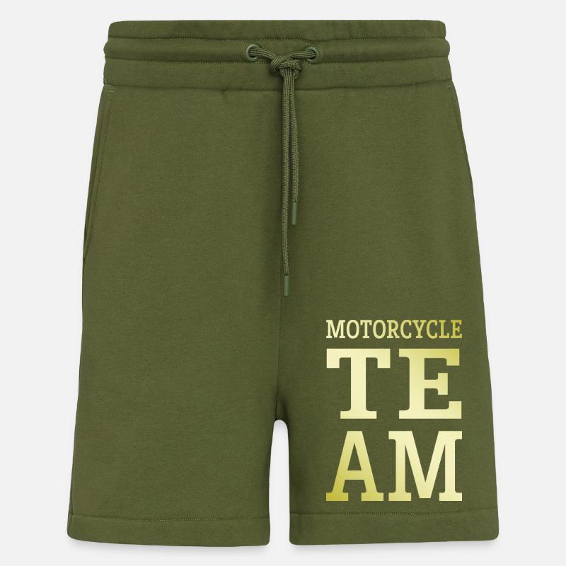 Motorcycle Team - Shorts - made by SPREAD - MOSS GREEN