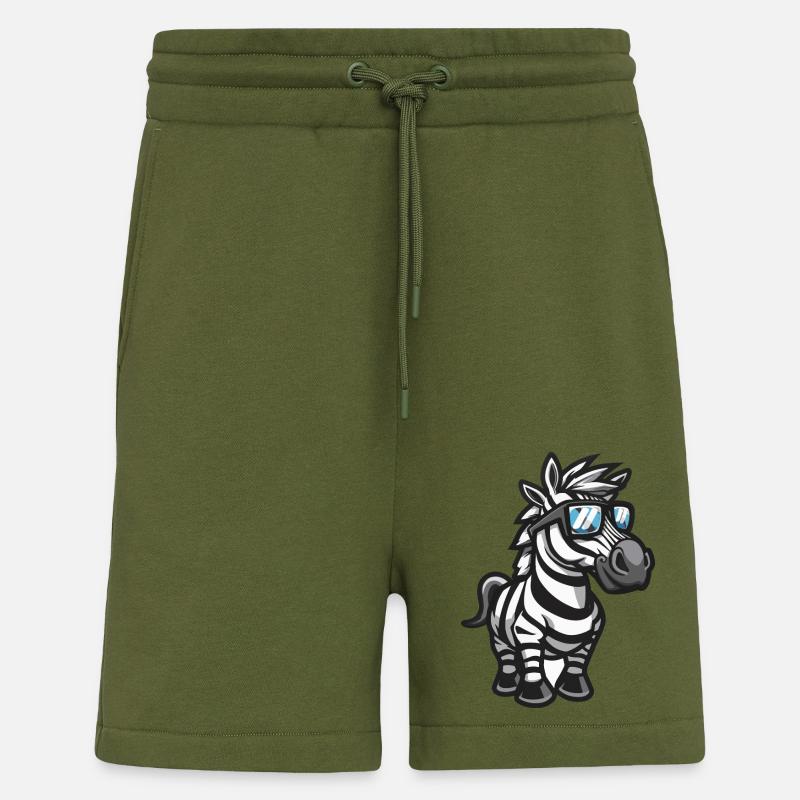 Zebra Comic Cool - Shorts - made by SPREAD - MOSS GREEN
