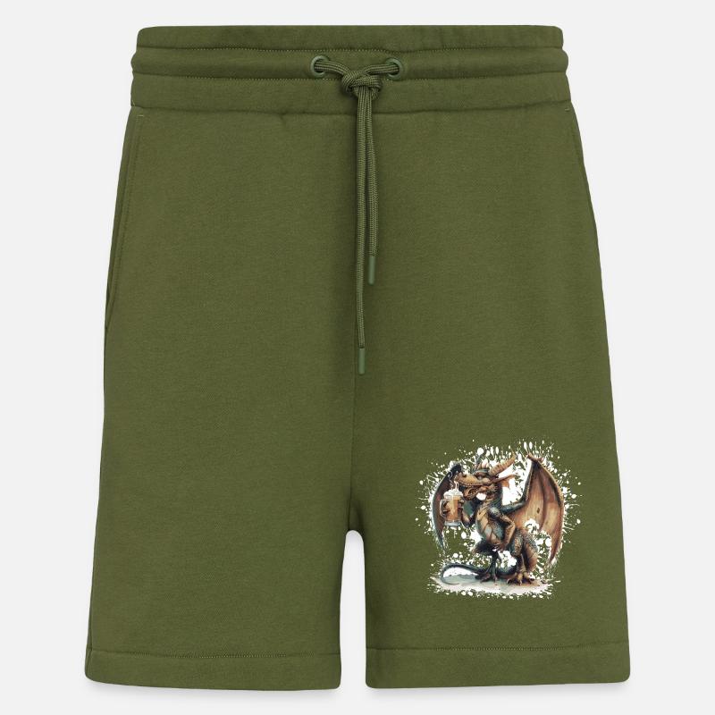 Drache Bier Lustig - Shorts - made by SPREAD - MOSS GREEN